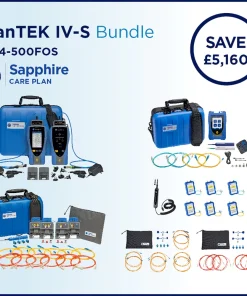 Bundle – LanTEK IV-S 500MHz, FiberTEK IV, FiberMASTER OTDR, Accessories and Sapphire 1 Year